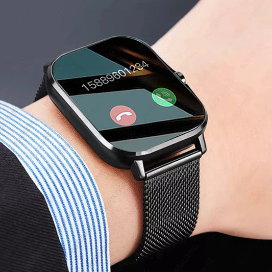 2024 New Bluetooth Answer Call Smart Watch Men 1.69" Full Touch Dial Call Fitness Tracker IP67 Waterproof Smartwatch Man Women